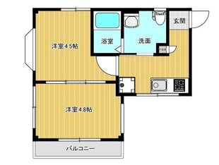 リファレンス大濠西の物件間取画像